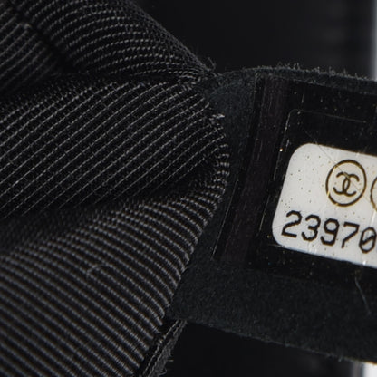 Chanel Lambskin Pleated Medium Boy Flap Black 8 of 9