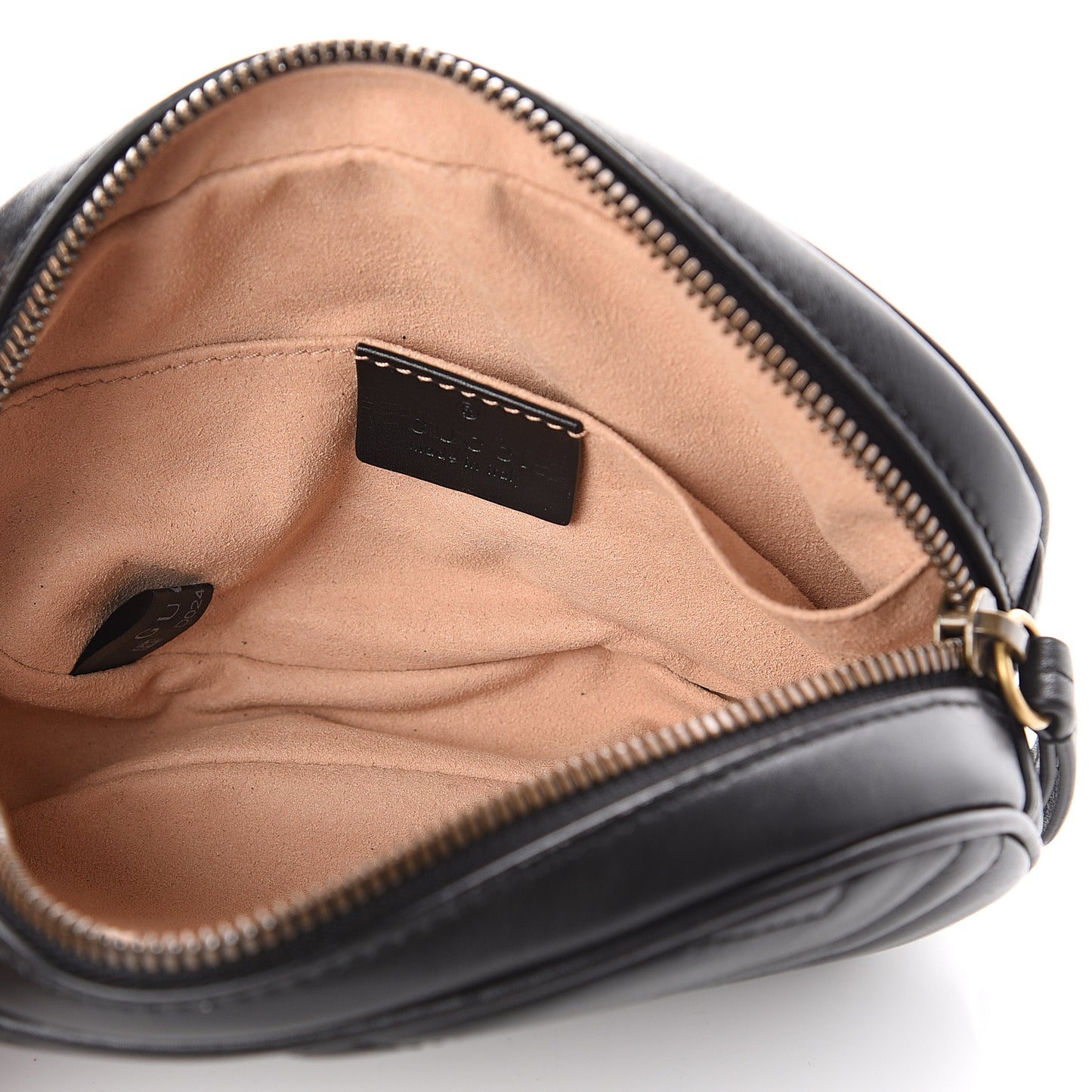 Calfskin Matelasse GG Marmont Belt Bag 75 30 Black