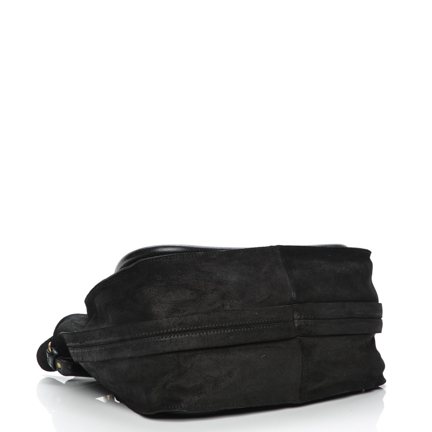 Suede Calfskin Small Paraty Black