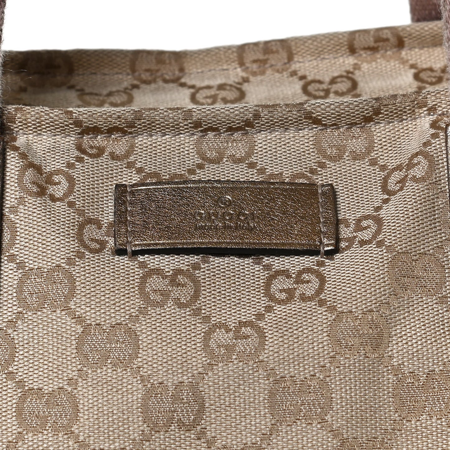 Monogram Web Large Diaper Tote Bronze