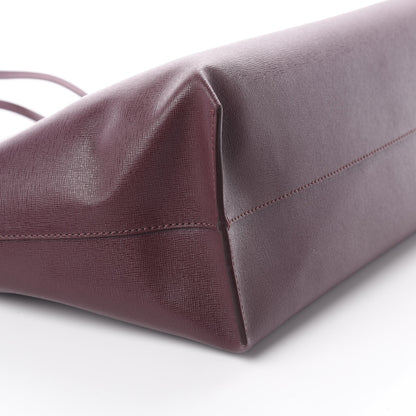 Versace Saffiano Palazzo Medusa Tote Burgundy 5 of 8