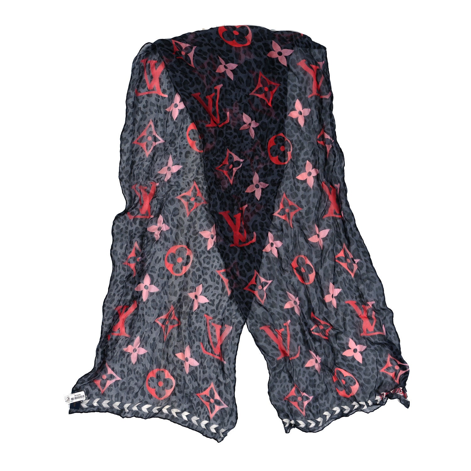 Louis Vuitton Silk Monogram LV Envy Bandeau Black 2 of 4