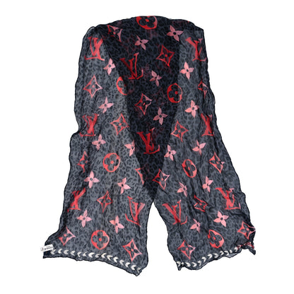 Louis Vuitton Silk Monogram LV Envy Bandeau Black 2 of 4
