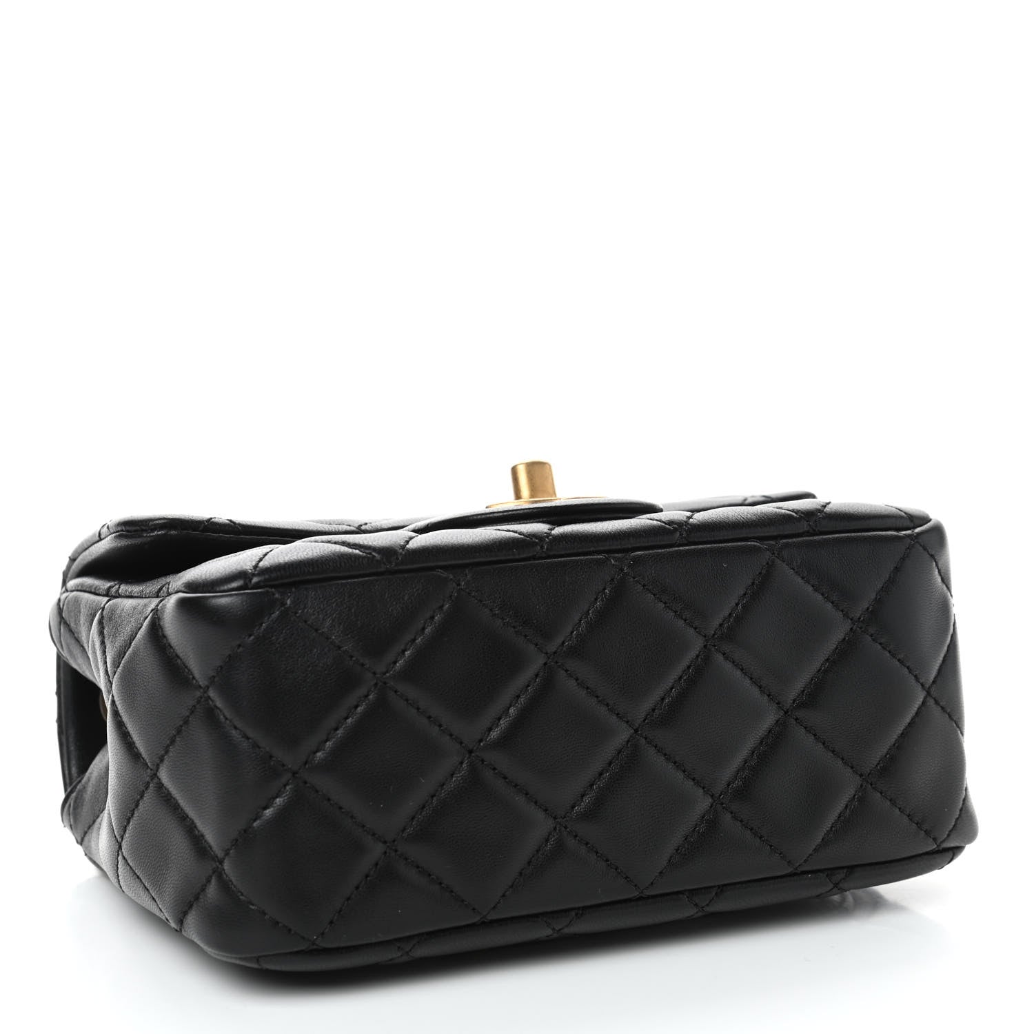 Chanel Lambskin Quilted Mini Pearl Crush Flap Black 3 of 4