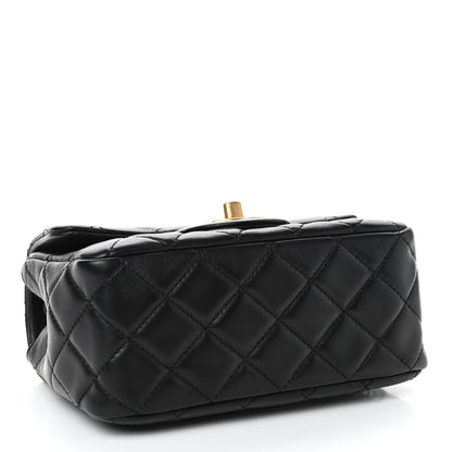 Chanel Lambskin Quilted Mini Pearl Crush Flap Black 3 of 4