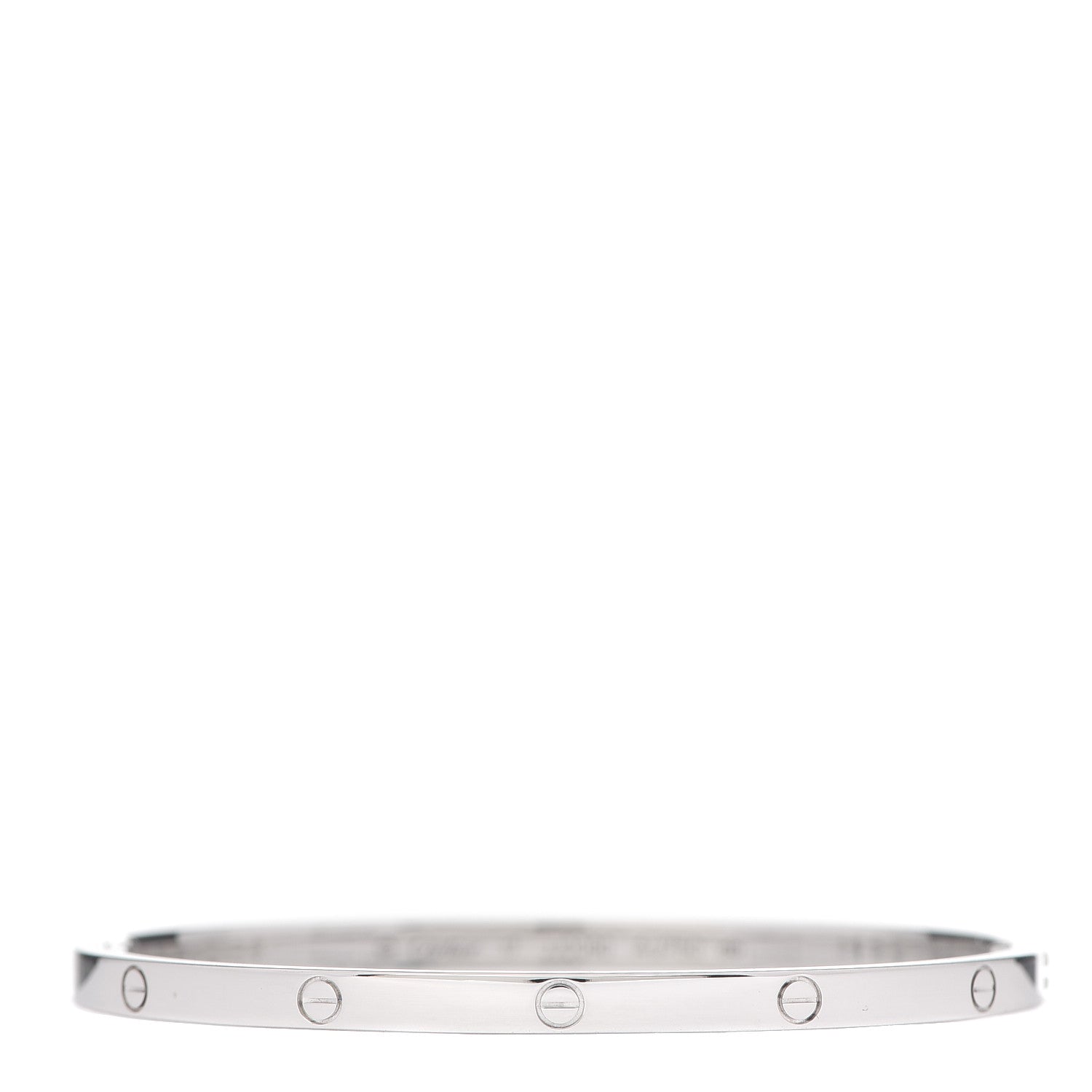 Cartier 18K White Gold Small LOVE Bracelet 17 1 of 7