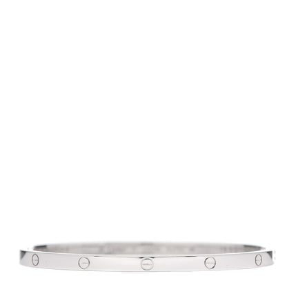 Cartier 18K White Gold Small LOVE Bracelet 17 1 of 7
