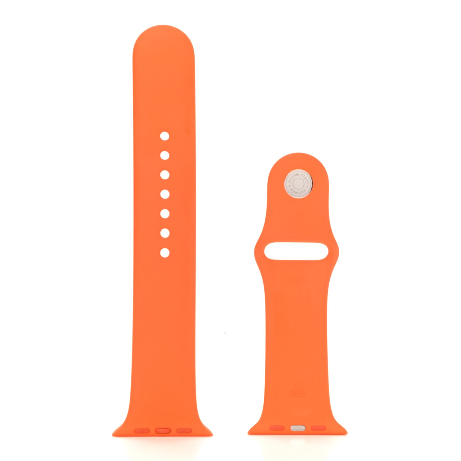 Hermes Silicone 44mm Apple Sports Watch Single Tour Band Orange 1 of 4