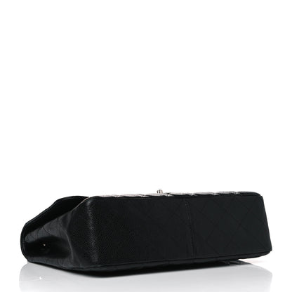 Chanel Caviar Quilted Jumbo Single Flap Black 4 of 13