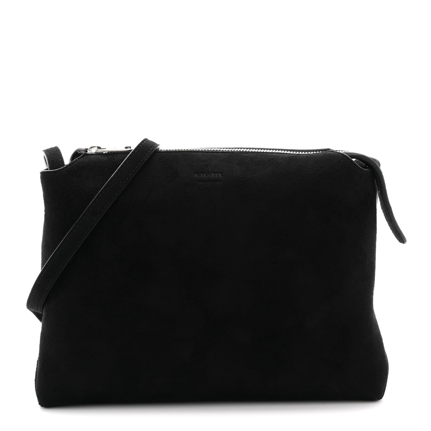 Khaite Suede Lina Crossbody Bag Black 1 of 10