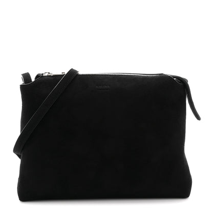 Khaite Suede Lina Crossbody Bag Black 1 of 10