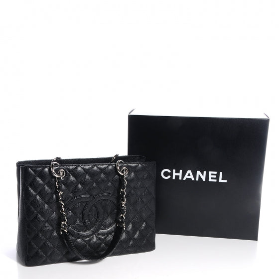 Chanel Caviar Grand Shopping Tote GST Black 5 of 8
