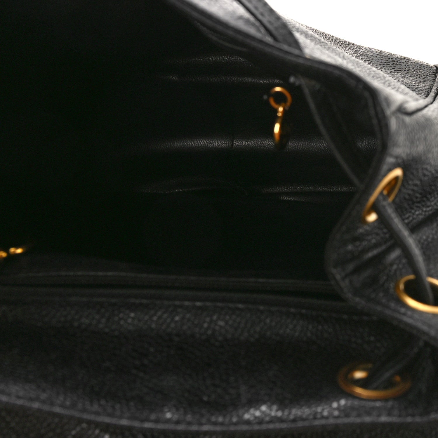 Chanel Caviar CC Backpack Black 6 of 10