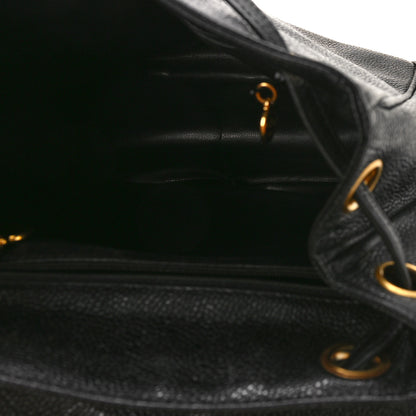 Chanel Caviar CC Backpack Black 6 of 10