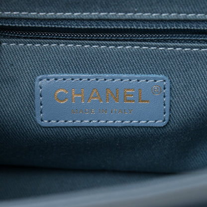 Chanel Caviar Quilted Small Business Affinity Flap Light Blue 6 of 13