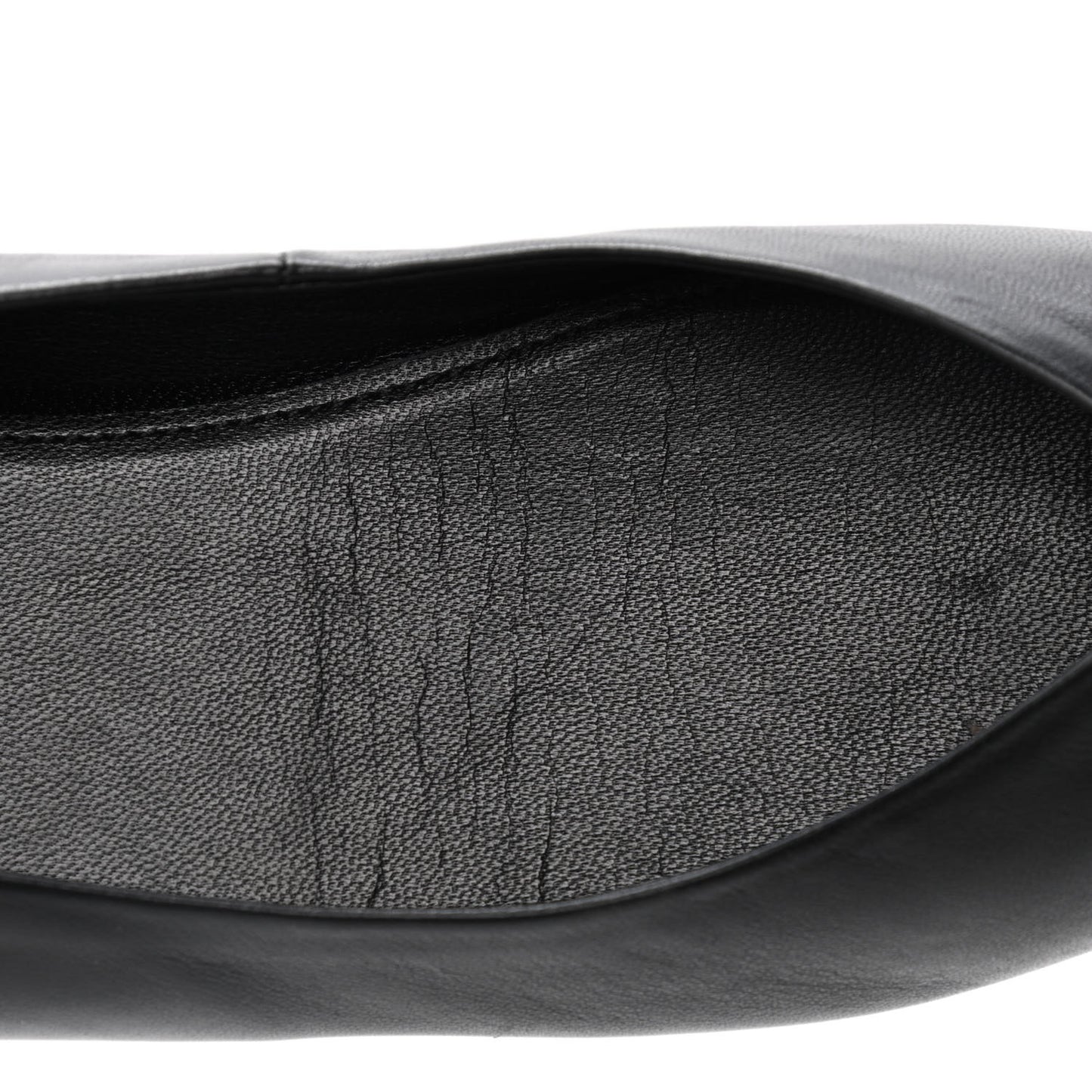Nappa BB Knife Pointy Toe Ballerina Flats 39.5 Black