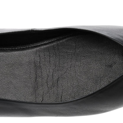 Balenciaga Nappa BB Knife Pointy Toe Ballerina Flats 39.5 Black 5 of 5