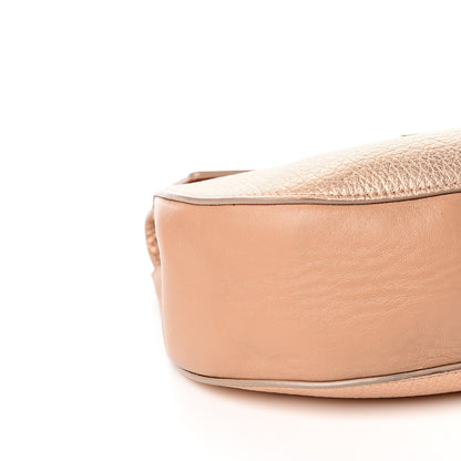 Chloe Metallic Grained Goatskin Drew Shoulder Bag Rose Gold 6 of 9