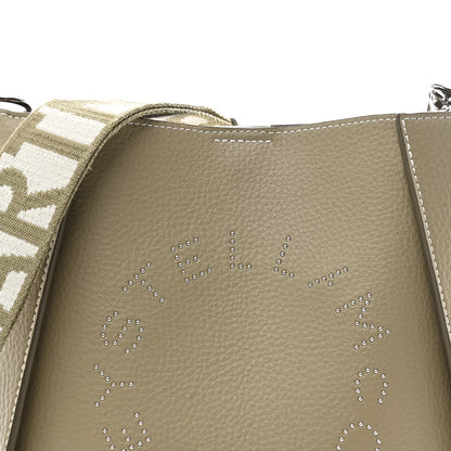 Stella McCartney Grainy Alter Mat Studded Logo Mini Crossbody Taupe 7 of 9
