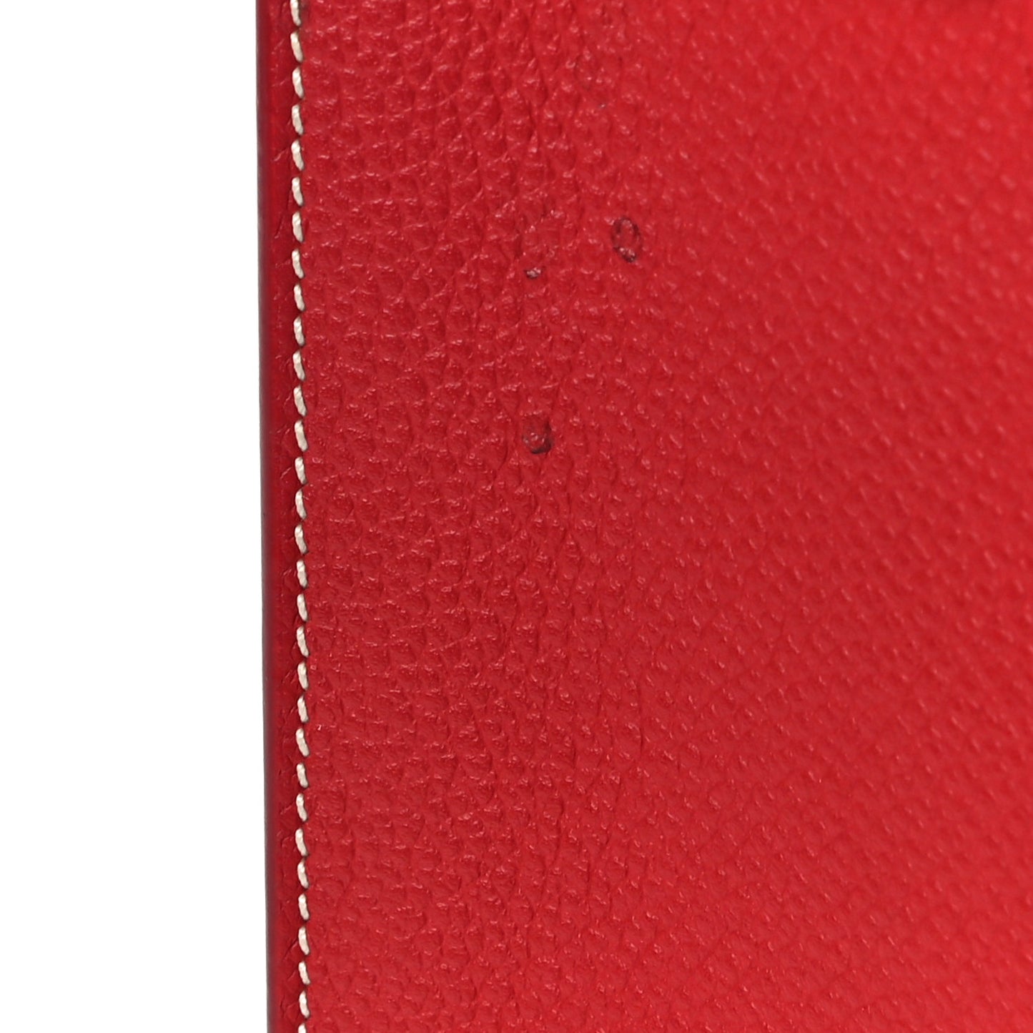 Grained Calfskin Nano Sac De Jour Lipstick Red