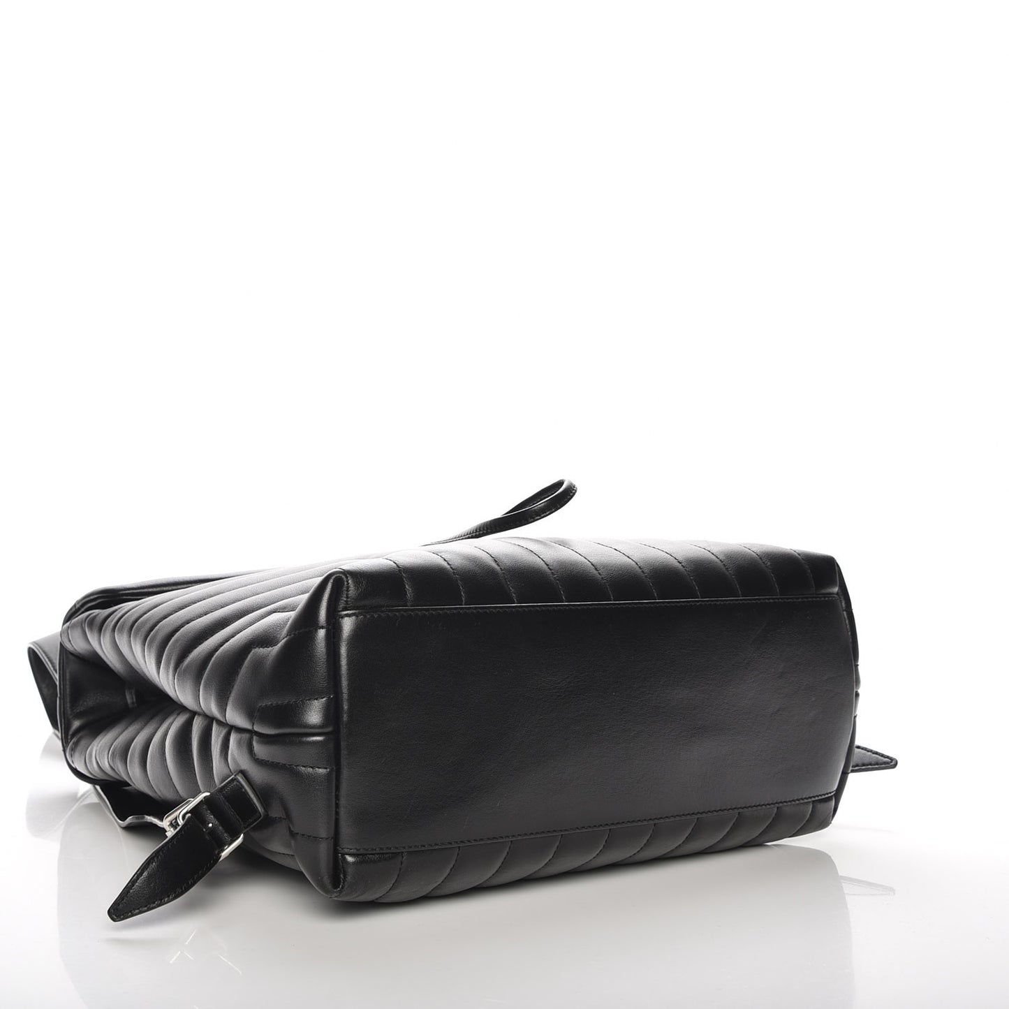 Calfskin Y Quilted Monogram Medium Loulou Backpack Black
