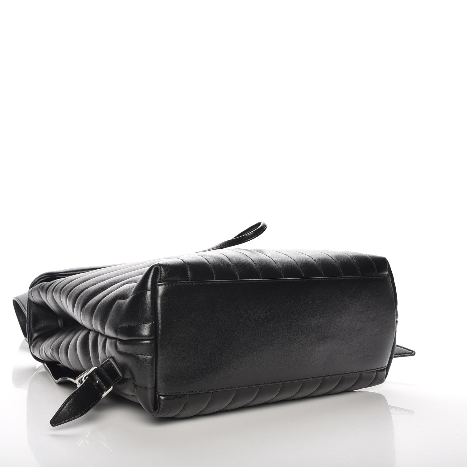 Saint Laurent Calfskin Y Quilted Monogram Medium Loulou Backpack Black 4 of 7