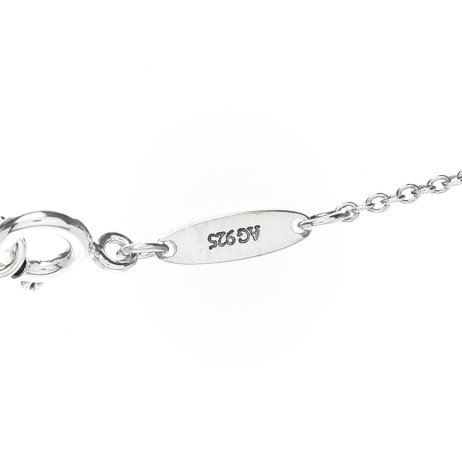 Tiffany Sterling Silver Elsa Peretti Letter L Pendant Necklace 6 of 7