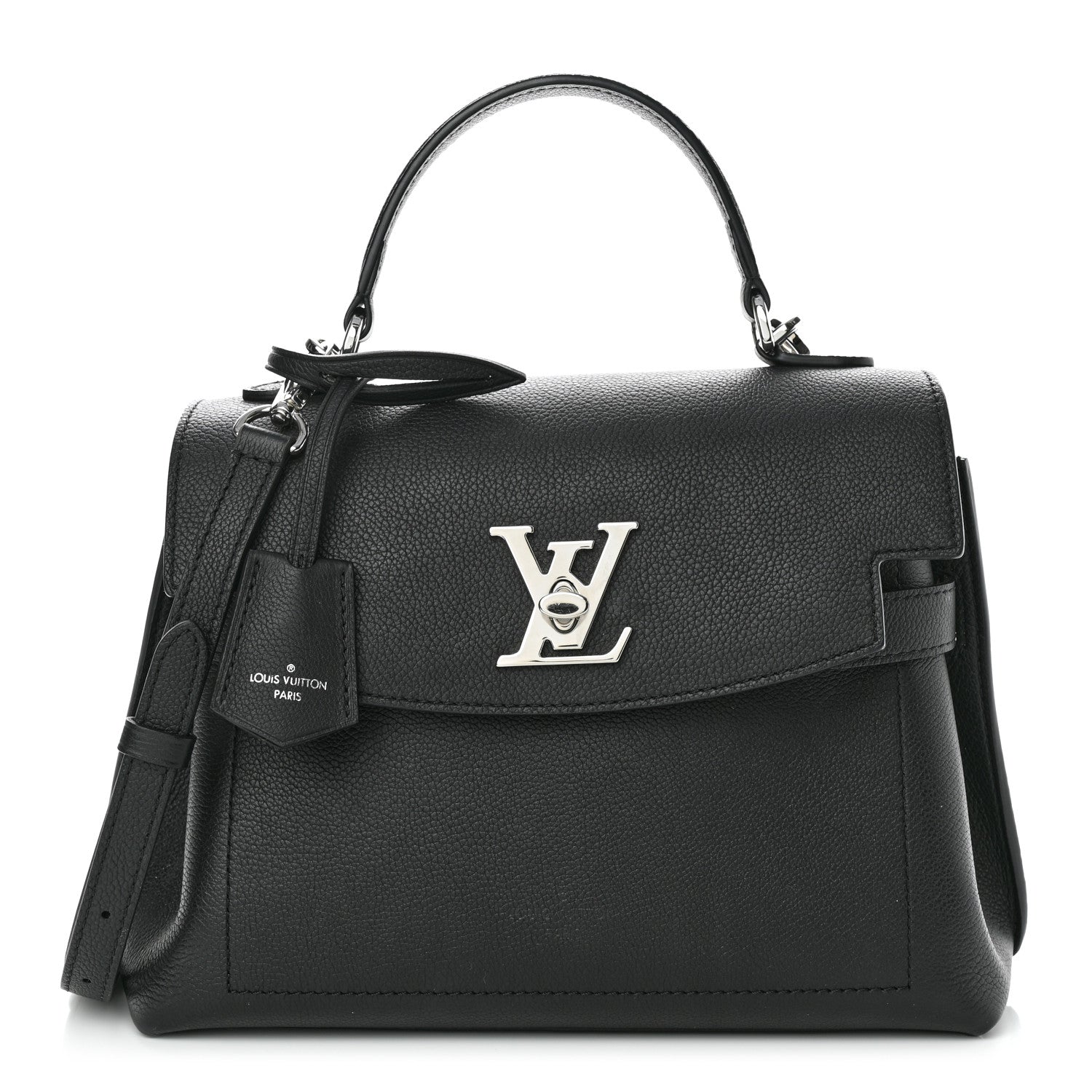 Louis Vuitton Calfskin Lockme Ever BB Black 1 of 9
