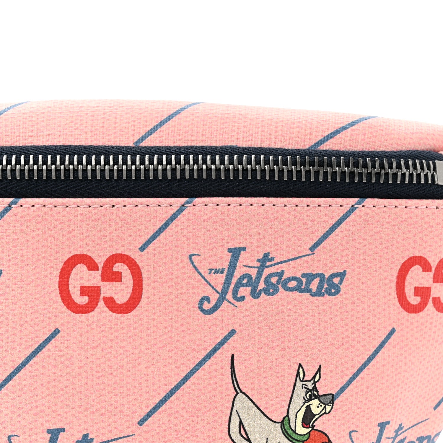 Gucci Coated Canvas Interlocking G Jetsons Childrens Belt Bag Pink 7 of 9
