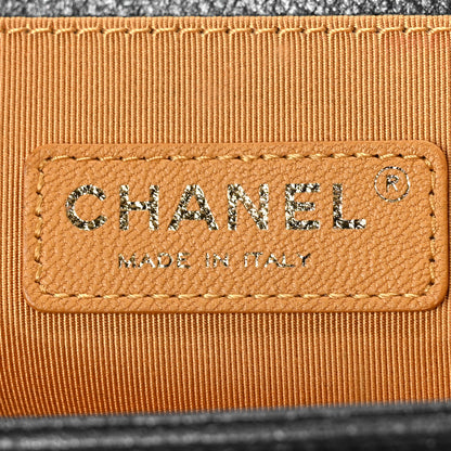 Chanel Metallic Calfskin Quilted Medium Boy Flap Grey 6 of 14