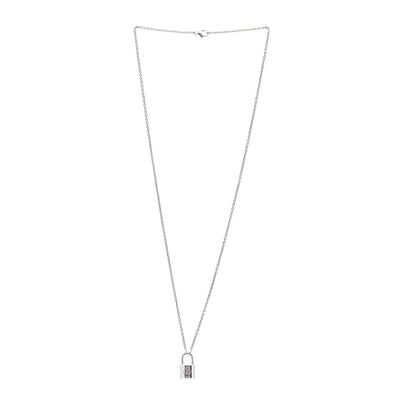 Louis Vuitton Sterling Silver Lockit Necklace 2 of 4