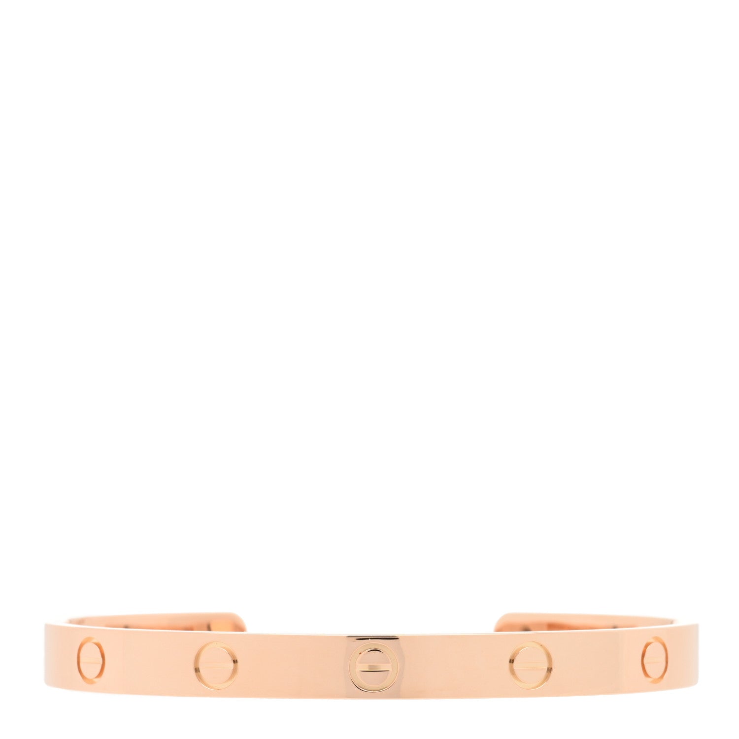 Cartier 18K Pink Gold LOVE Cuff Bracelet 18 1 of 3