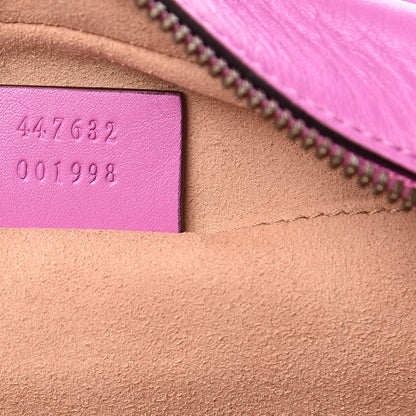 Gucci Calfskin Matelasse Small GG Marmont Chain Shoulder Bag Candy Mousse 7 of 11