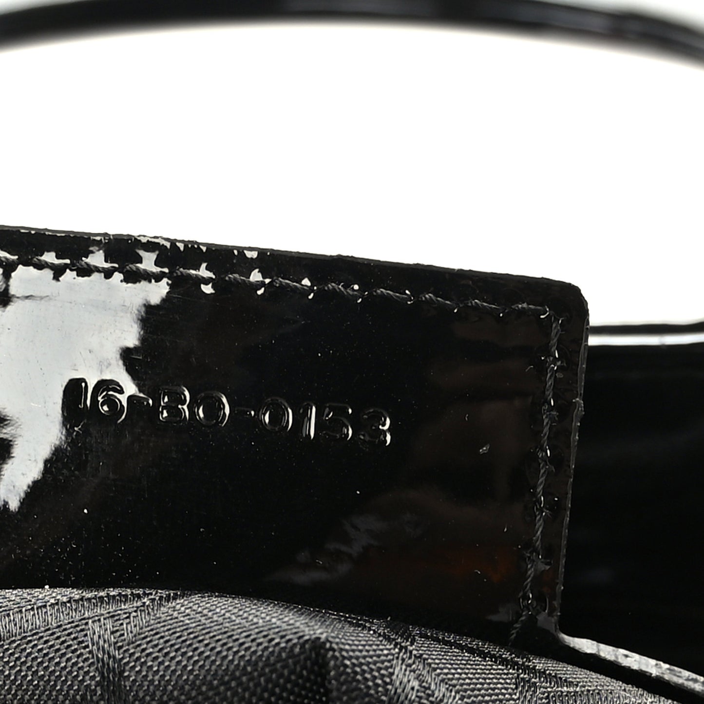 Patent Cannage Large Lady Dior Black