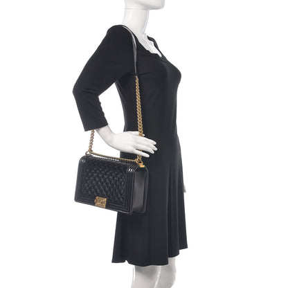 Chanel Patent Calfskin Quilted New Medium Boy Flap Black 2 of 12