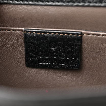 Gucci Calfskin Small Studded Miss Bamboo Shoulder Bag Black 7 of 12
