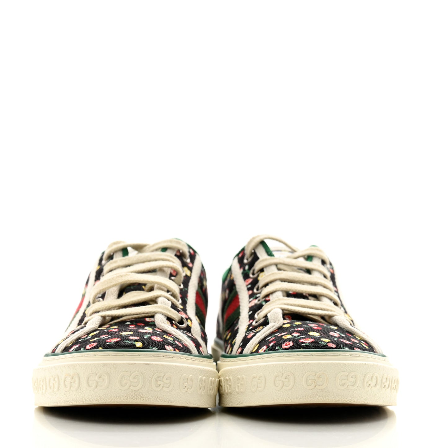 X LIBERTY OF LONDON Canvas Web Holly Print Womens 1977 Tennis Sneakers 37.5 Black Peach Mystic White
