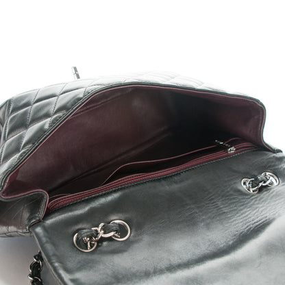 Chanel Lambskin Quilted Jumbo Single Flap Black 7 of 9