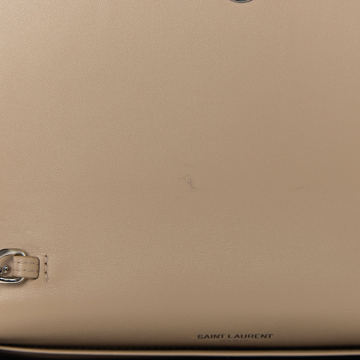 Saint Laurent Smooth Calfskin Classic Monogram Kate Tassel Chain Wallet Light Natural 6 of 10