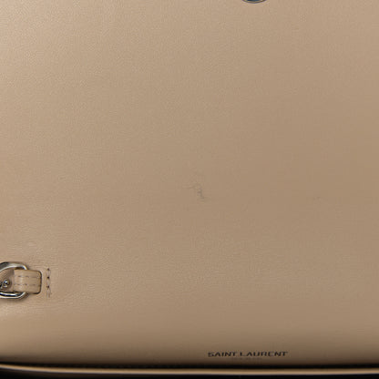 Saint Laurent Smooth Calfskin Classic Monogram Kate Tassel Chain Wallet Light Natural 6 of 10