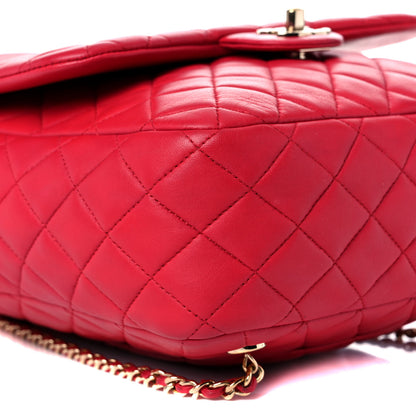 Chanel Lambskin Quilted Large In Seoul Backpack Red 8 of 12