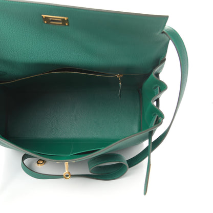 Hermes Togo Kelly Retourne 35 Malachite 5 of 10