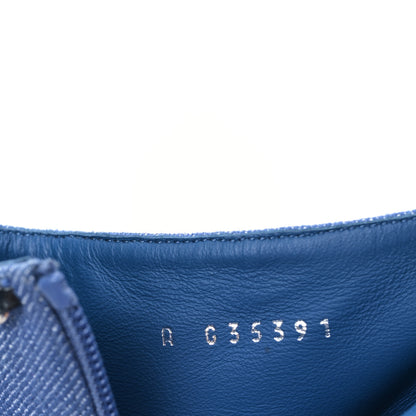 Chanel Denim Grosgrain Cap Toe Short Boots 38.5 Blue 7 of 8