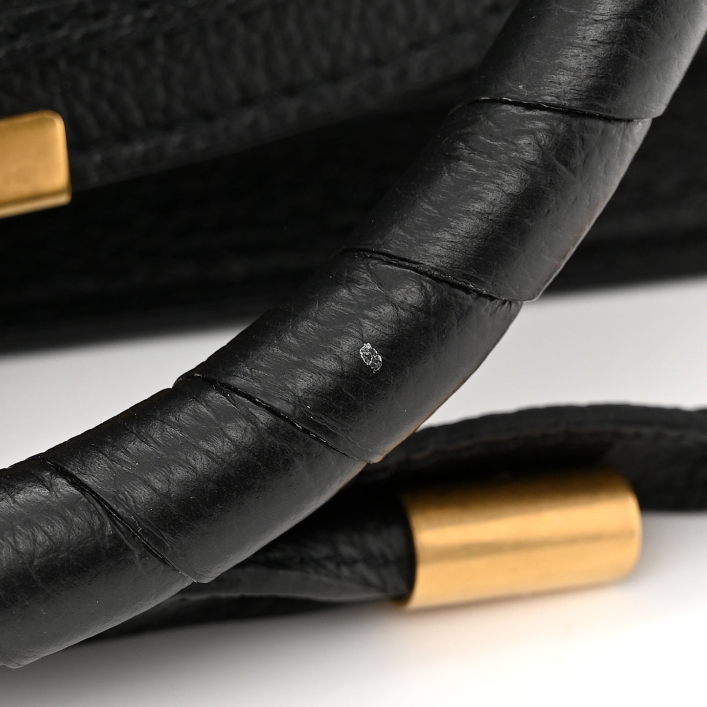 Calfskin Small Marcie Satchel Black