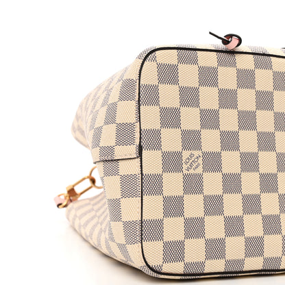 Louis Vuitton Damier Azur Neonoe MM Eau De Rose 8 of 9