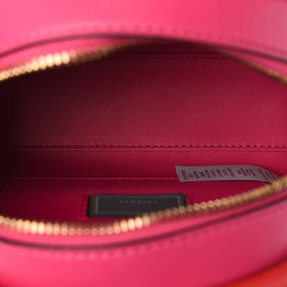 Versace Calfskin Small Medallion Tribute Bowling Bag Pink Red 5 of 9
