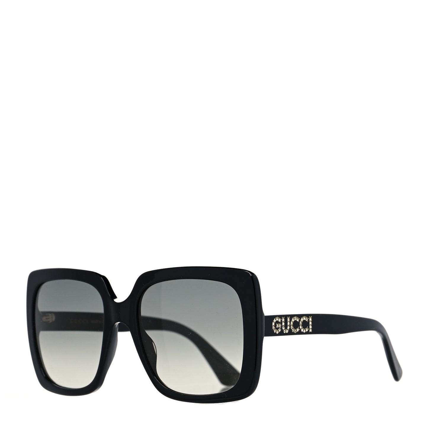 Crystal Square Frame GG Sunglasses GG0418S Black