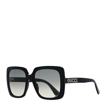 Gucci Crystal Square Frame GG Sunglasses GG0418S Black 1 of 7