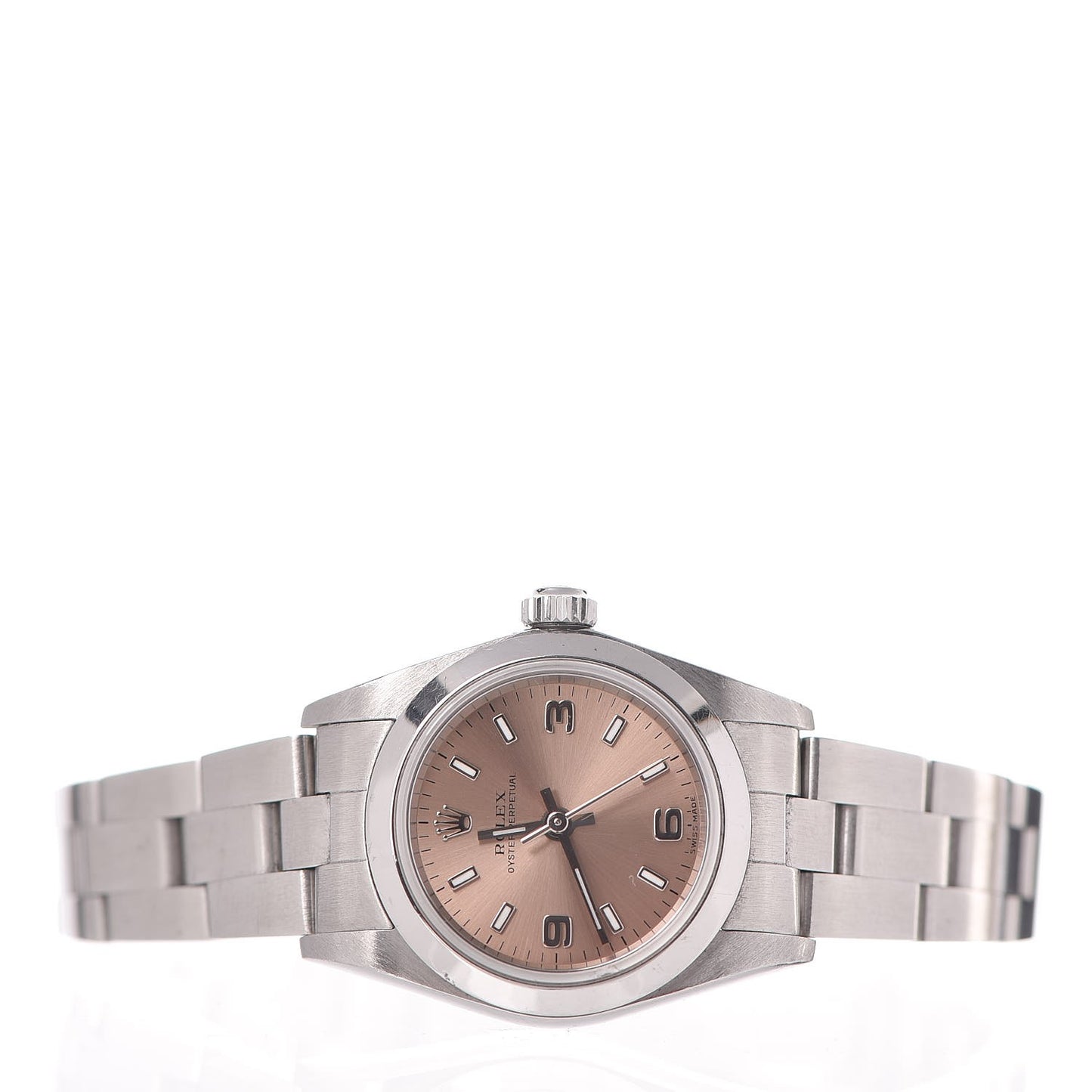 Stainless Steel 24mm Oyster Perpetual Watch Pink 67180