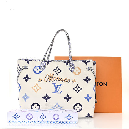 Louis Vuitton Monogram Canvas By The Pool Monaco 2.0 Neverfull GM Set Blue 12 of 12